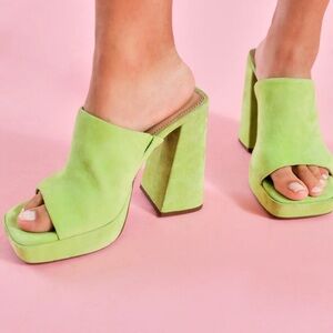 NEW Free People Suede Platform Heels